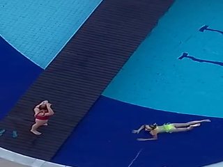 3 kobiety w the basen non-nude - część ii, dorosły film 4b